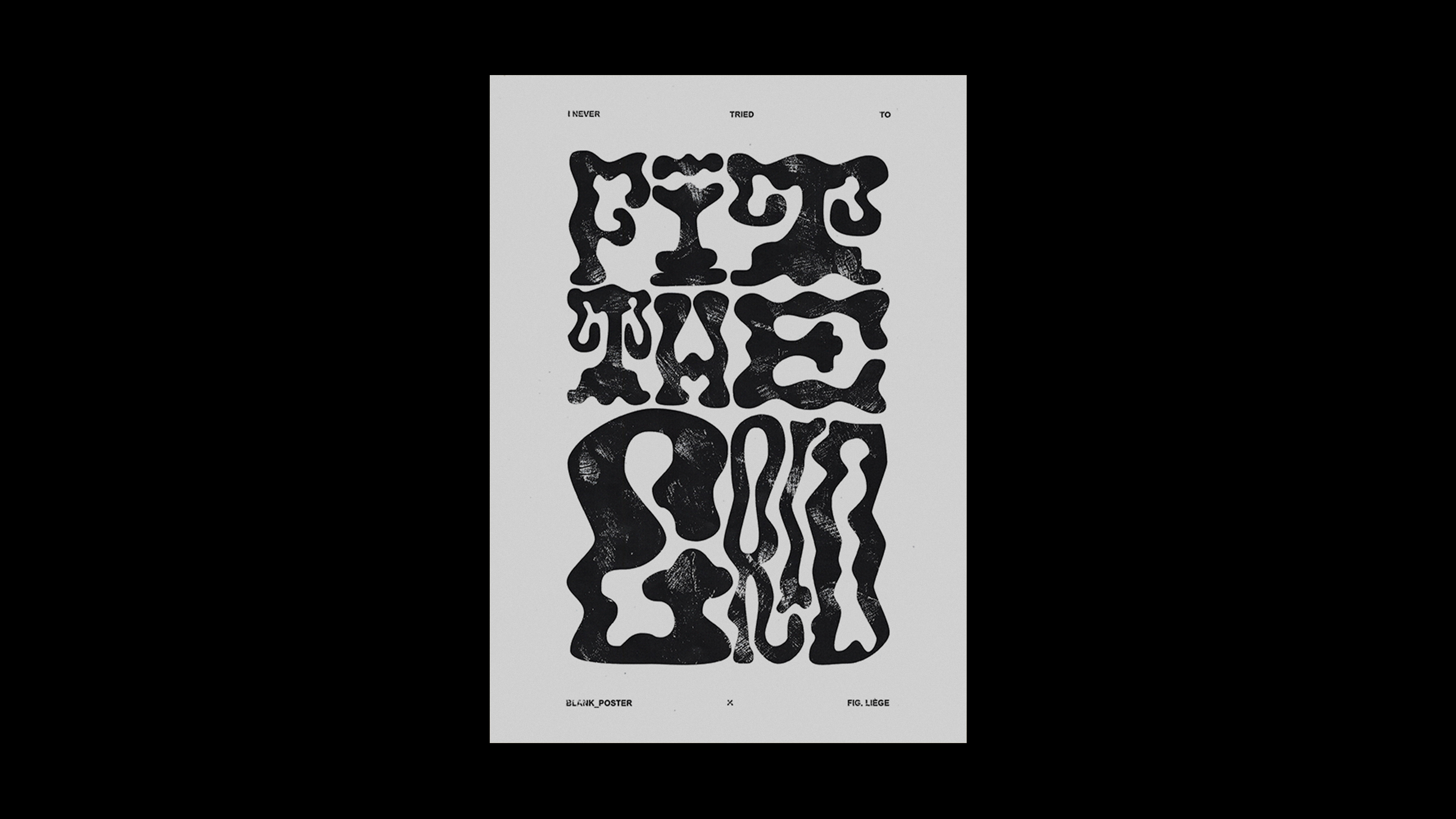 Fig. Liège x Blank Poster visual 5.