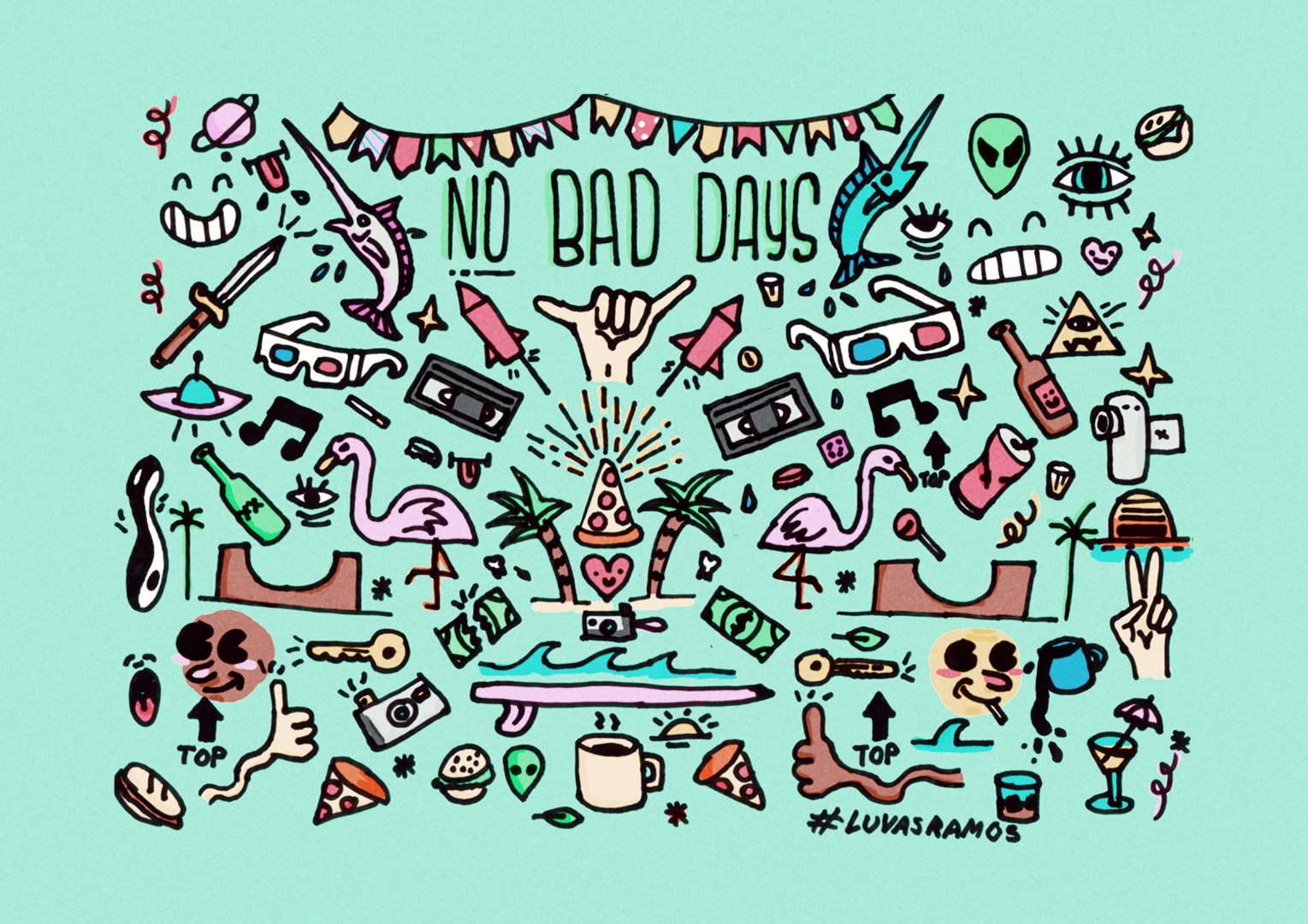 No Bad Days Illustration visual 1.